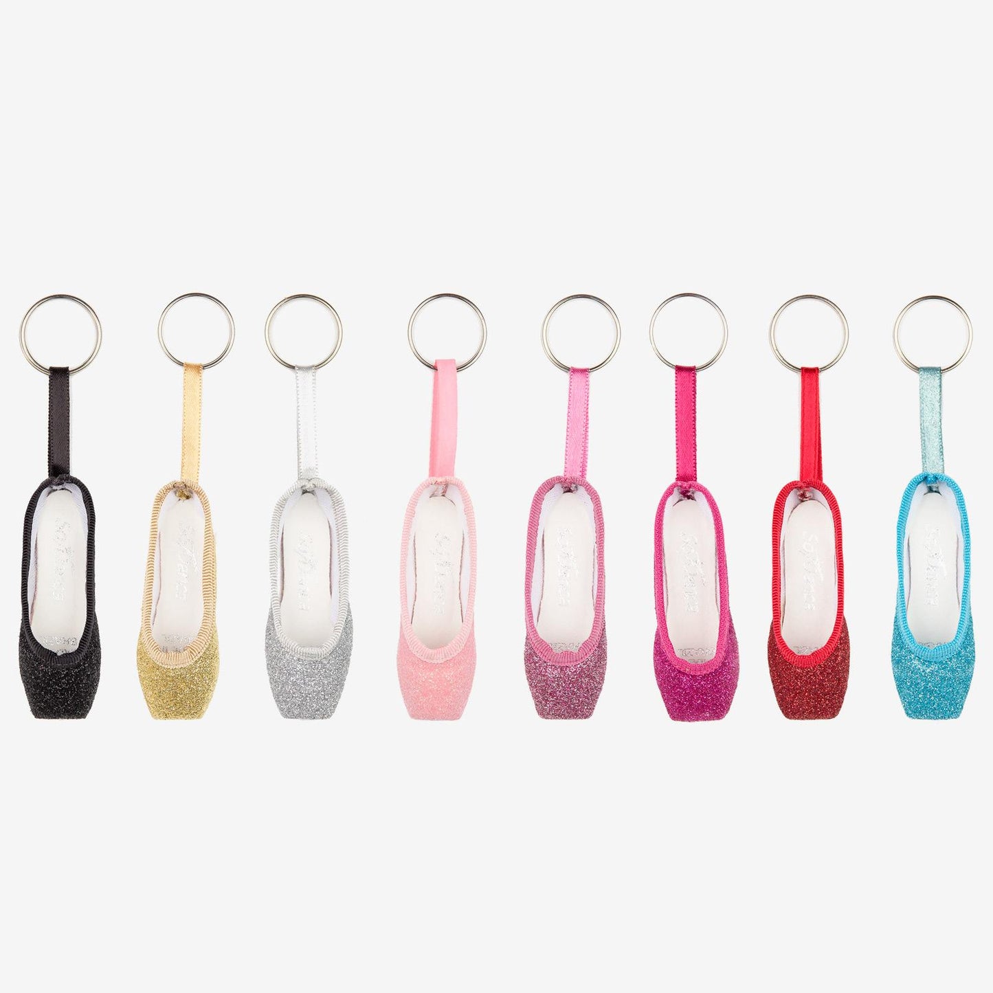 SoDanca KC40G Mini Glitter Pointe Shoe Keychain