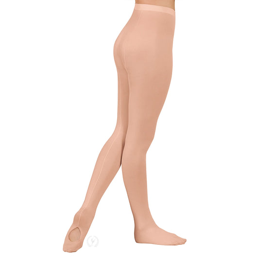 Eurotard Womens Professional Mesh Back Seam Convertible Tights - 219