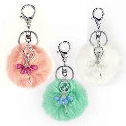 Dasha 2824A/B Ballerina Keychain Poufs