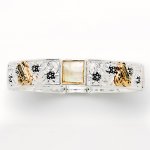 Dasha 2760 Silver & Opal Shoe Bracelet