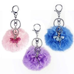 Dasha 2824A/B Ballerina Keychain Poufs