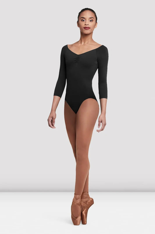 Bloch L4206 Adult Dana Three Quarter Sleeve Leotard w/ CSB Logo