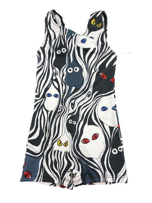 Girl Power Ghosties Halloween Biketard