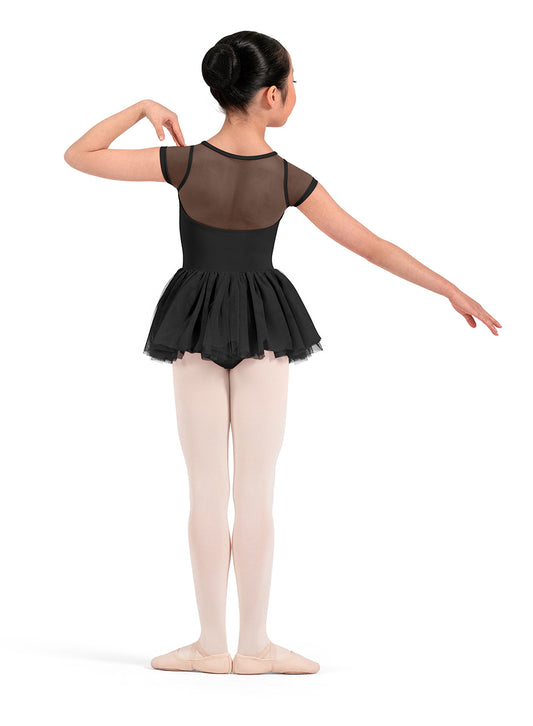 Mirella M20012C Child Floral Cap Sleeve Leotard