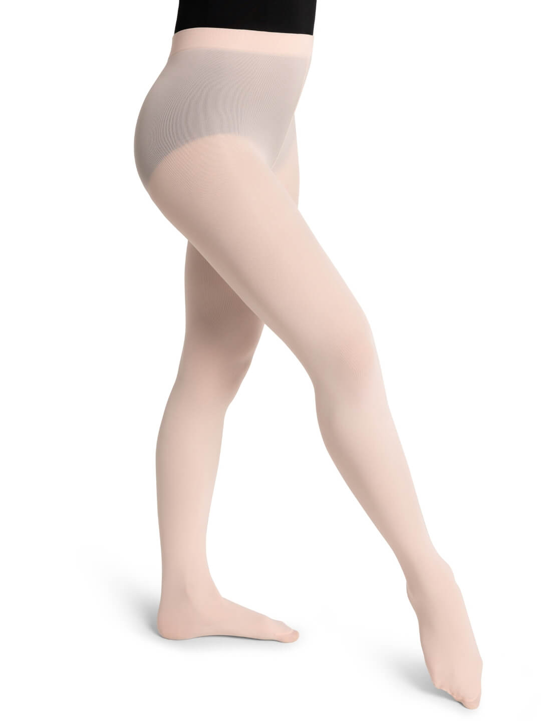 Capezio 1915 Self Knit Waistband Footed Tights