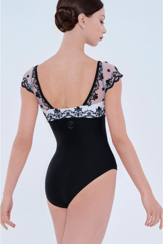 Wear Moi Narcisse Lace Cap Sleeve Adult Leotard