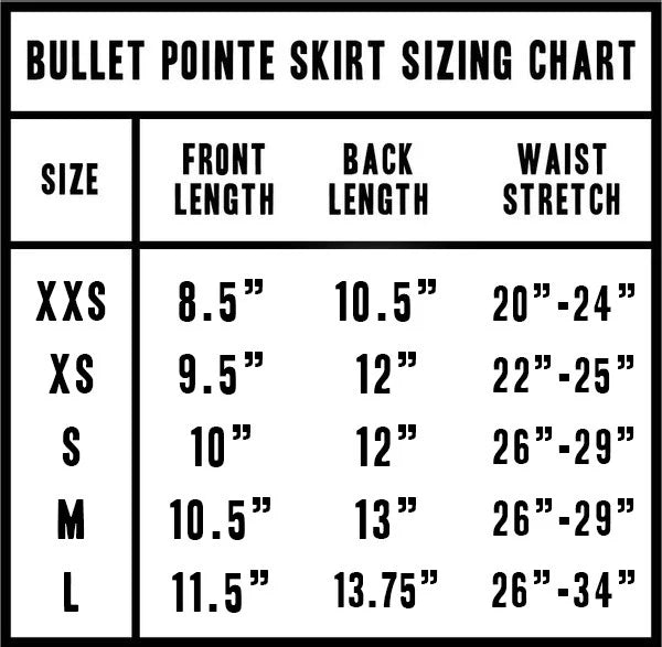 Bullet Pointe 13201 Skirt Adult