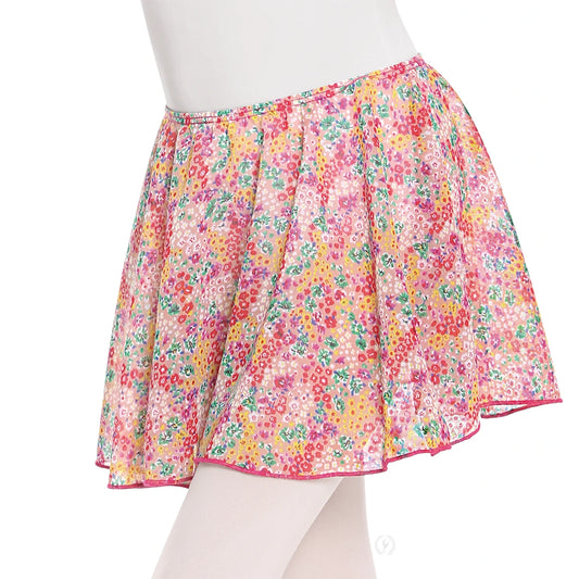 Eurotard Child Flirty Floral Chiffon Pull-on Skirt - 04283
