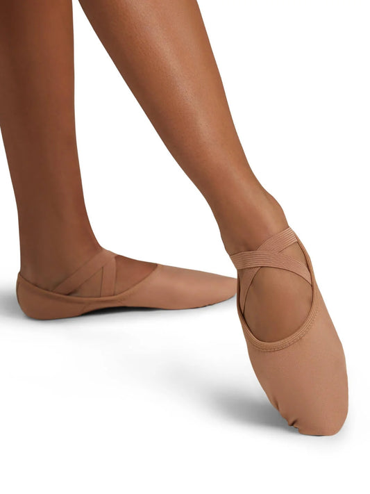 Capezio 2037W Adult Hanami Canvas Light Suntan Ballet Shoe