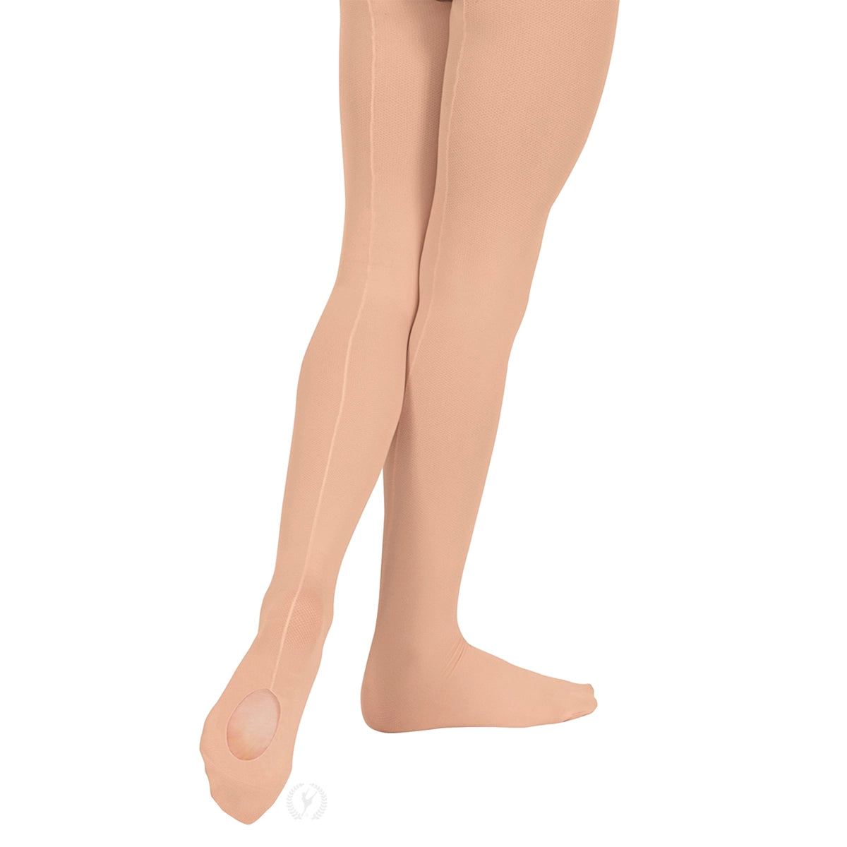 Eurotard Girls Professional Mesh Back Seam Convertible Tights - 219C