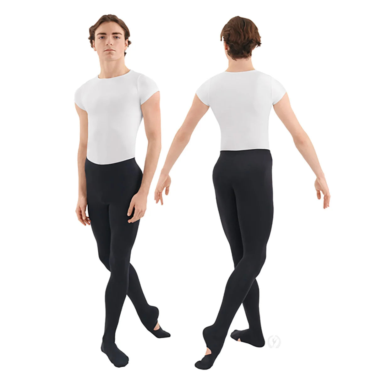 Eurotard Men's Performance Microfiber Convertible Tights