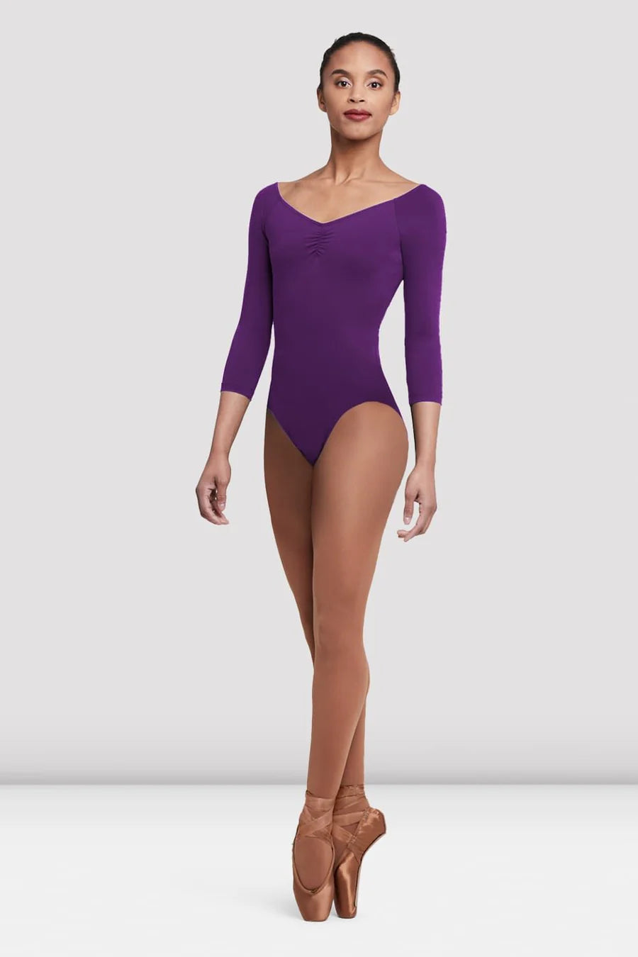 Bloch L4206 Adult Dana Three Quarter Sleeve Leotard w/ CSB Logo