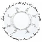 Dasha 2750B Dance Inspirational Charm Bracelet
