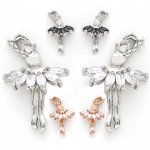 Dasha 5501 3D Ballerina Necklace & Earring 3 Piece Set