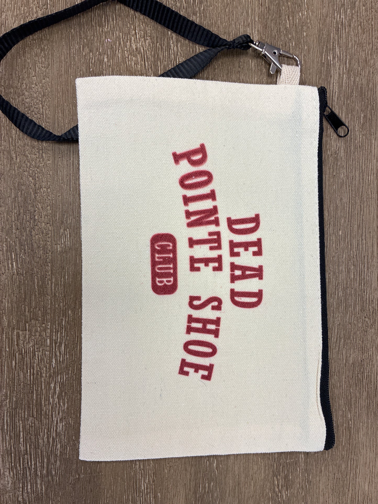 Capezio Dead Pointe shoe Club Cosmetic Bag