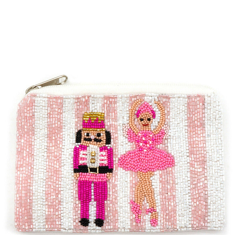 Nutcracker Beaded Pouch