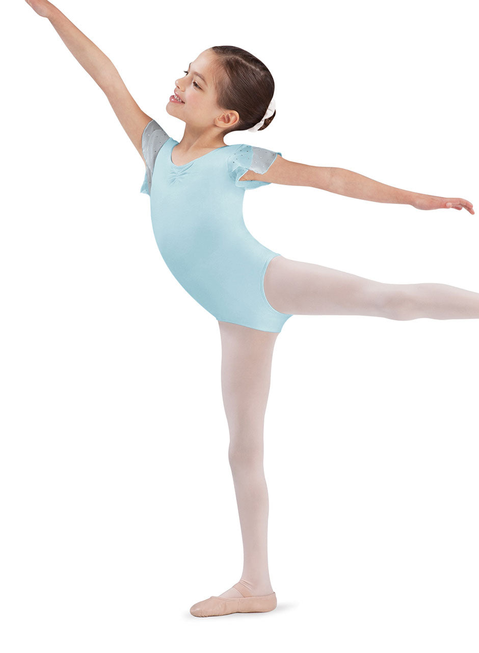Bloch CL3732 Sequin Flutter Sleeve Child Leotard
