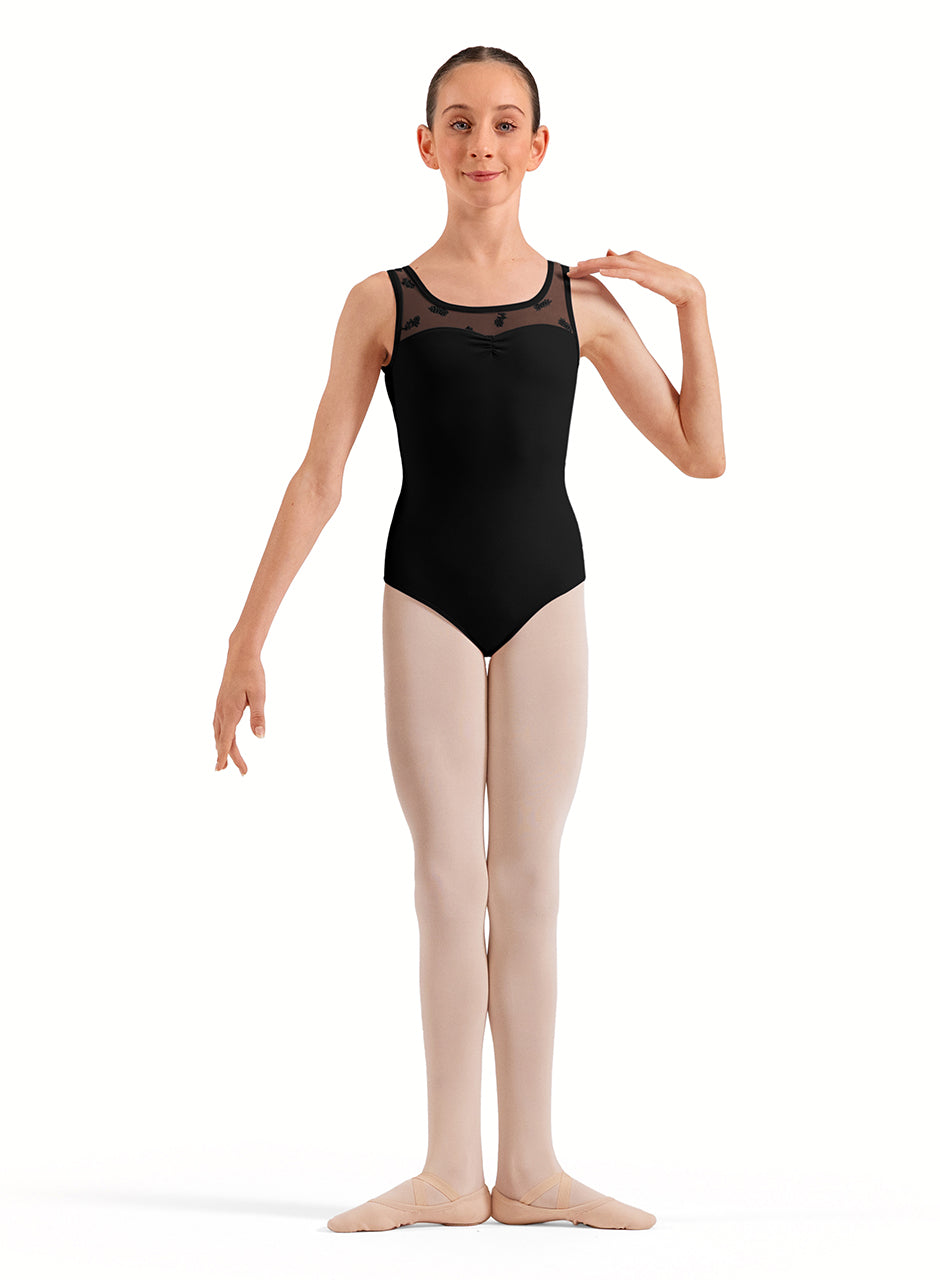 Bloch CL50015 Child Tank Leotard with Floral Detail