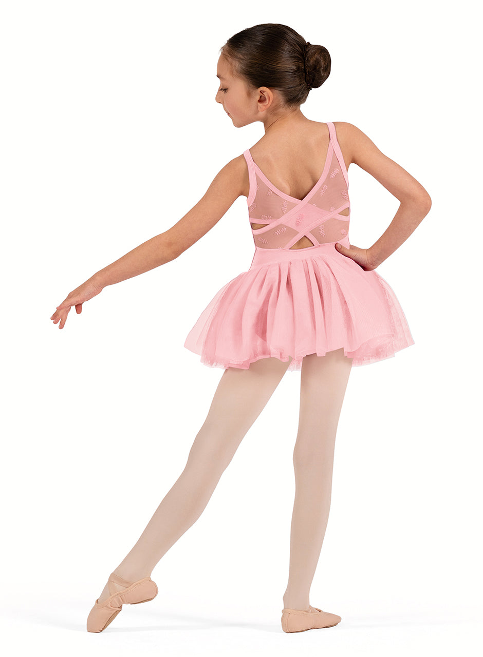 Bloch CL70015 Child Camisole Tutu Leotard with Mesh Cross Back