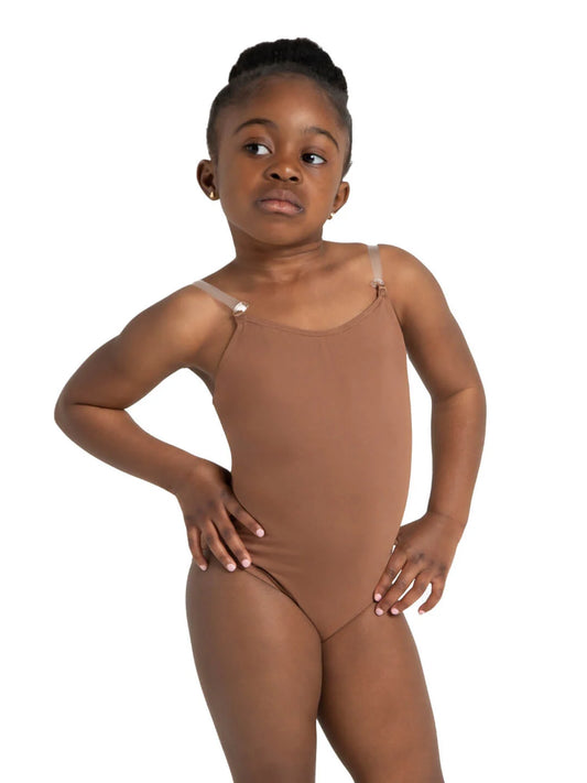 Capezio Child Camisole Leotard with Clear Straps