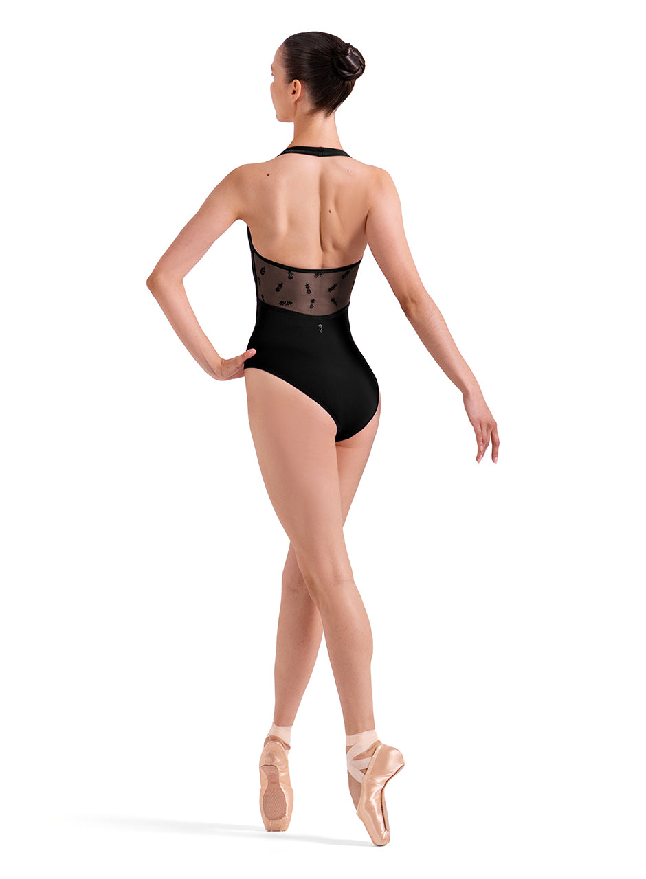 Bloch L40014 Halter Neck Floral Adult Leotard