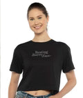 Covet Dance Adult "Resting Barre Face Crop Tee"