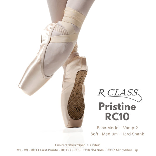 R-Class RC10 Pristine Vamp 2 Soft Shank Pointe Shoe