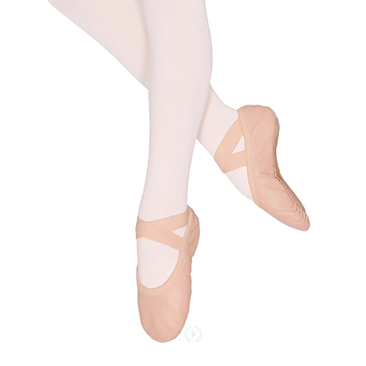 Eurotard Child Passe Full Sole Leather, Drawstring Free, Ballet Shoe