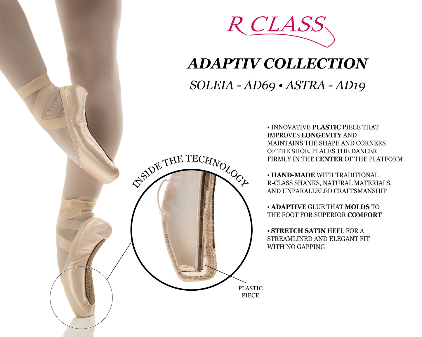 R-Class AD69 Soleia Vamp 2 Hard Shank Pointe Shoe