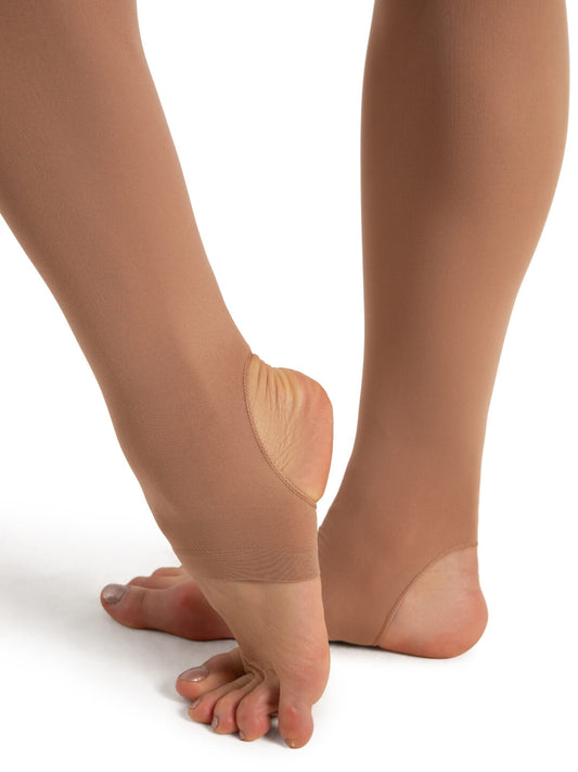 Capezio 1819W Stirrup Bodytights with Clear Adjustable Straps