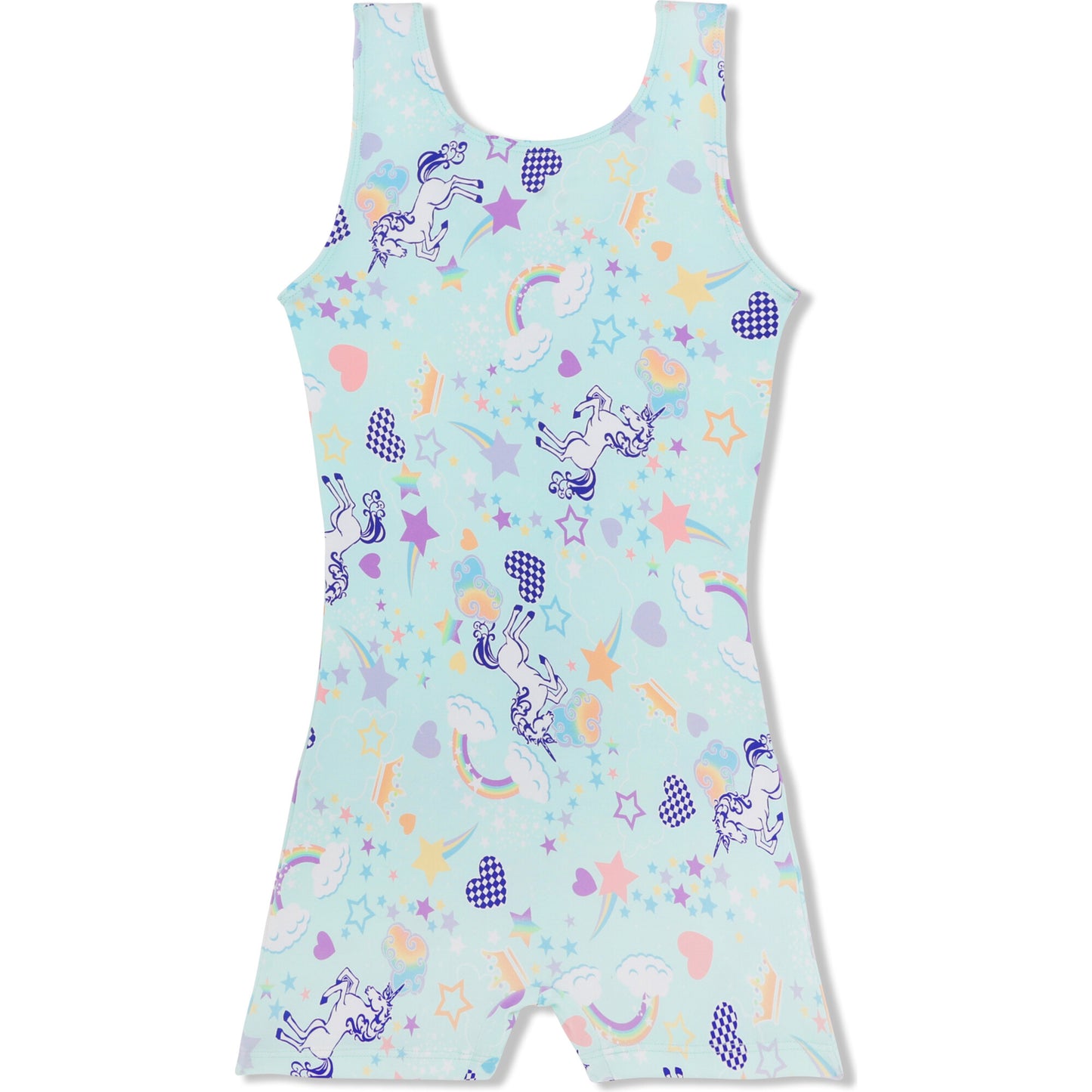 Girl Power Child Pastel Unicorn Biketard