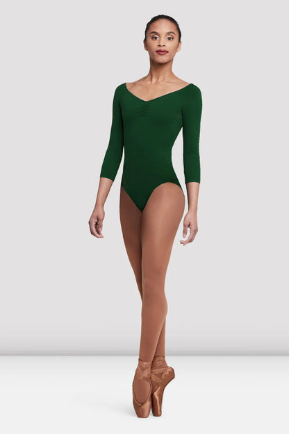 Bloch L4206 Adult Dana Three Quarter Sleeve Leotard w/ CSB Logo